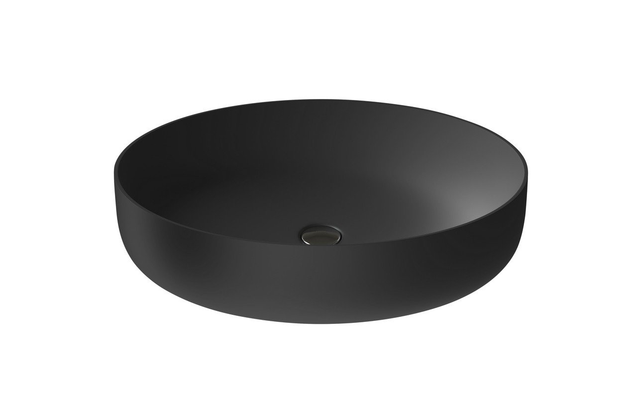 Aquatica Aurora-Blck Oval Stone Bathroom Vessel Sink picture № 0