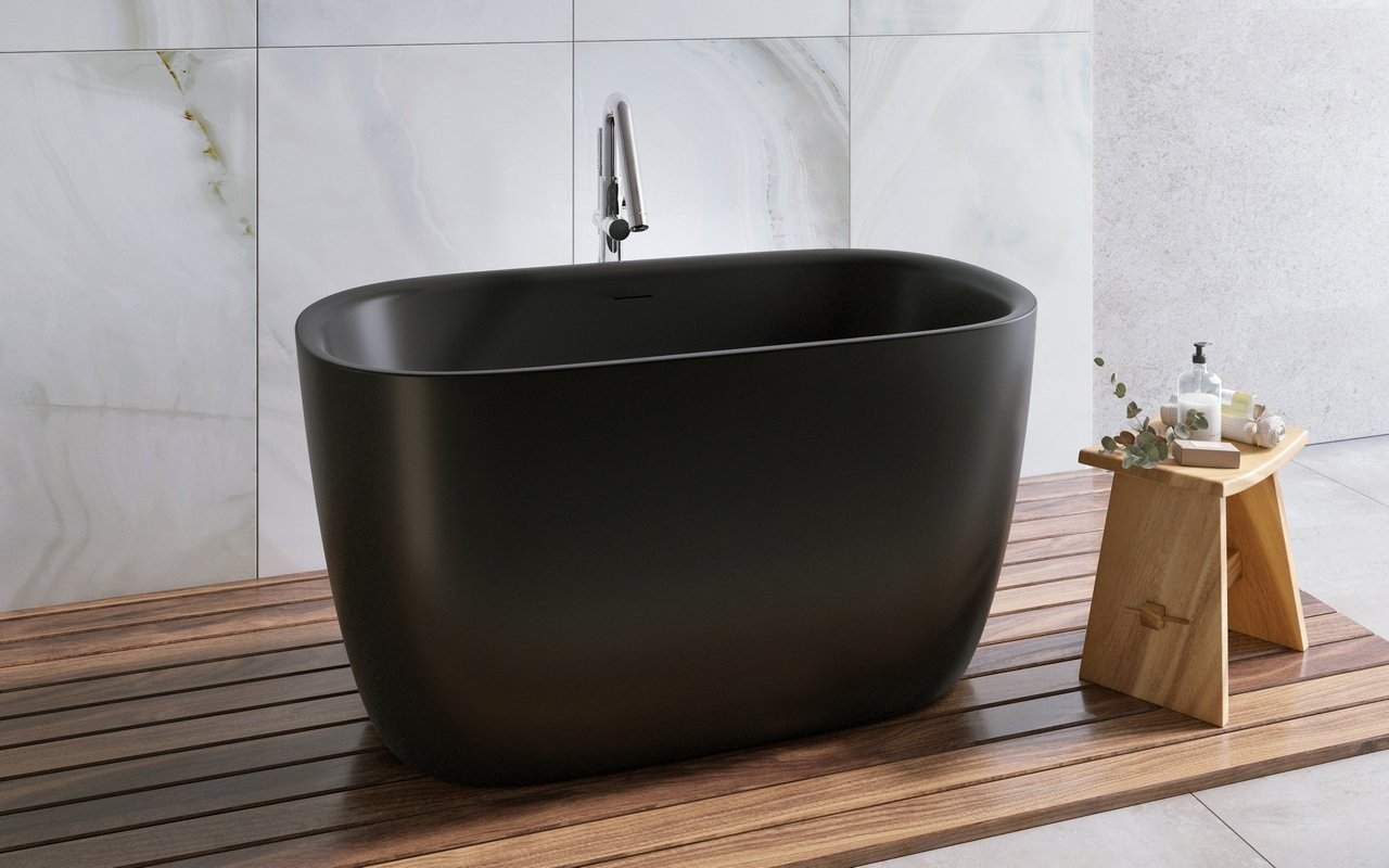 Aquatica Lullaby 2 Max Black Freestanding Solid Surface Bathtub picture № 0