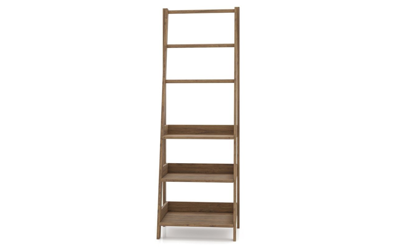 Aquatica Universal 70.75" Waterproof Teak Wood Bathroom Ladder Shelf picture № 0