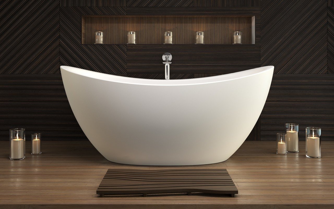 ᐈ Aquatica Lillian Freestanding Solid, Bathtub For 2