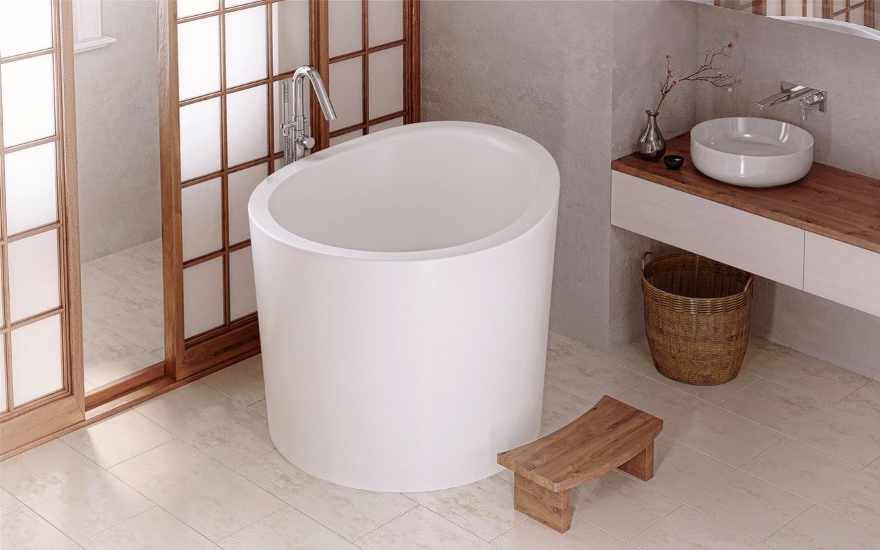 ᐈluxury Aquatica True Ofuro Mini Tranquility Heated Japanese