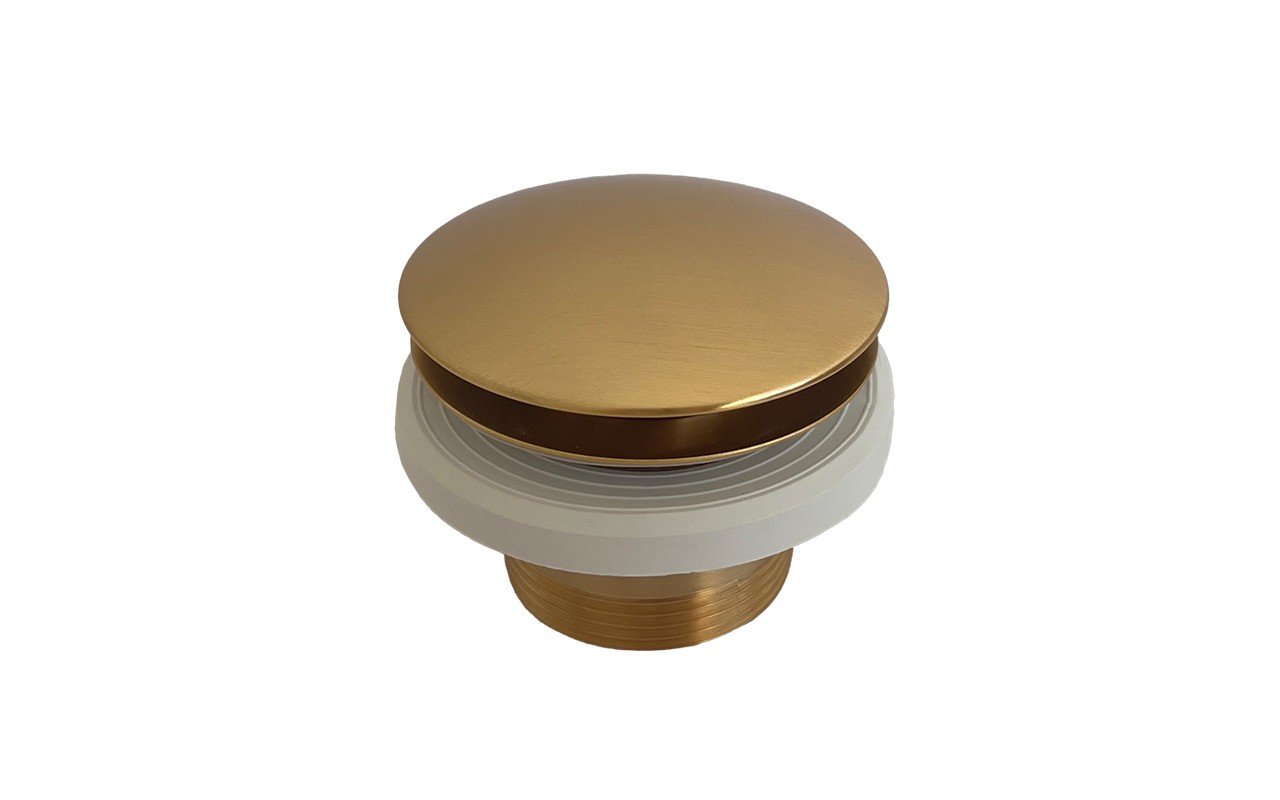 Euroclicker Bathtub Drain (Aged Gold) Full Assembly picture № 0