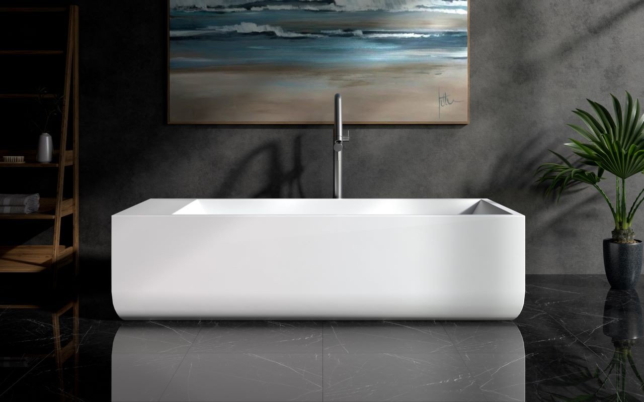 Aquatica Monolith White Freestanding Solid Surface Bathtub picture № 0