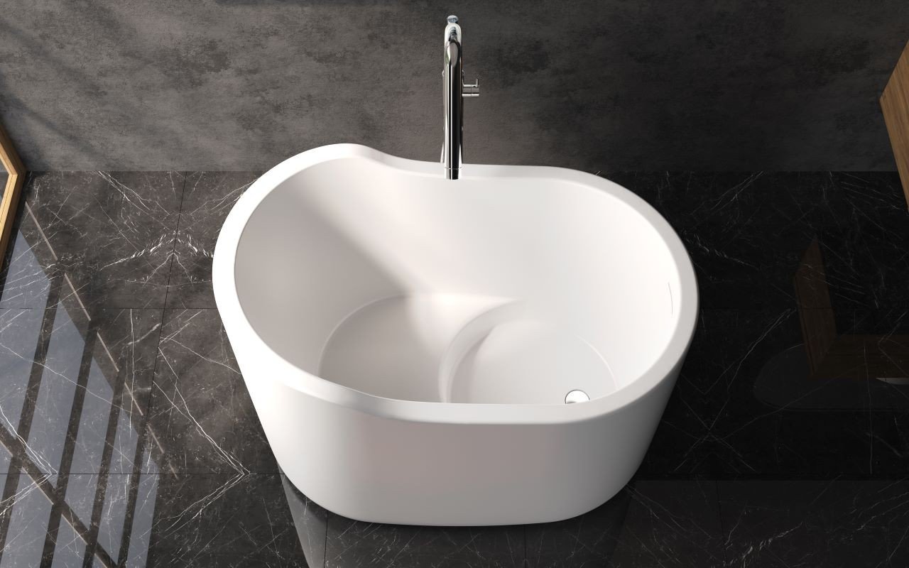 Aquatica True Ofuro Nano White Freestanding Stone Japanese Soaking Bathtub picture № 0