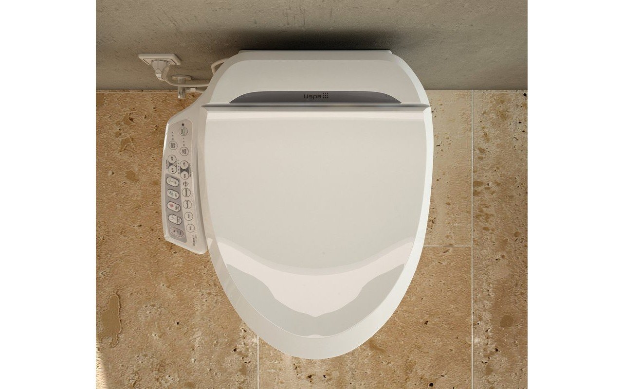 USPA-6235-C Hygienic Electronic Bidet Seat with Side Control Panel picture № 0