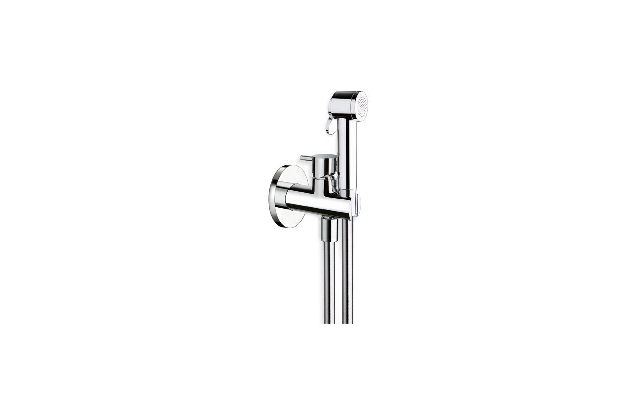 Aquatica Gamma-676 Hand Held WC/Bidet Sprayer with Holder and Hose in Chrome picture № 0