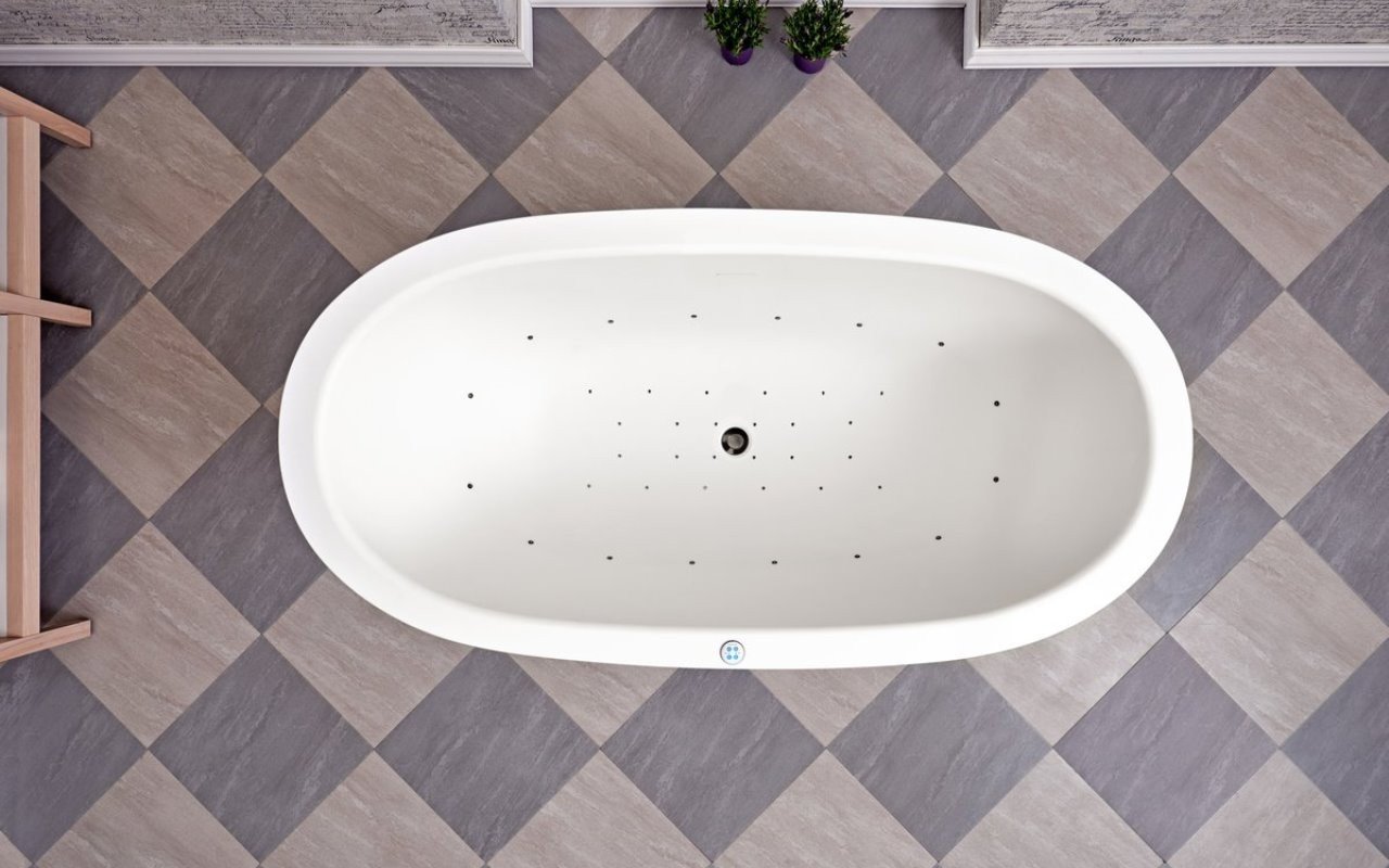 ᐈ 【Aquatica Karolina 2 Relax Solid Surface Air Massage Bathtub