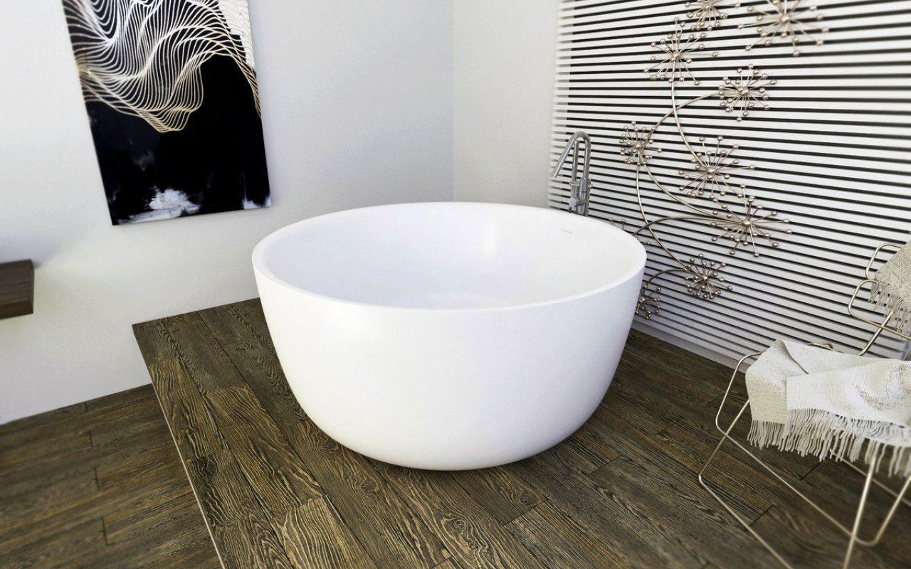 ᐈ 【Aquatica Purescape™ 720M Round Freestanding Solid Surface Bathtub】 Buy  Online, Best Prices