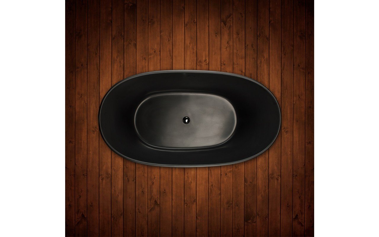 Aquatica Luna Graphite Black Solid Surface Bathtub picture № 0