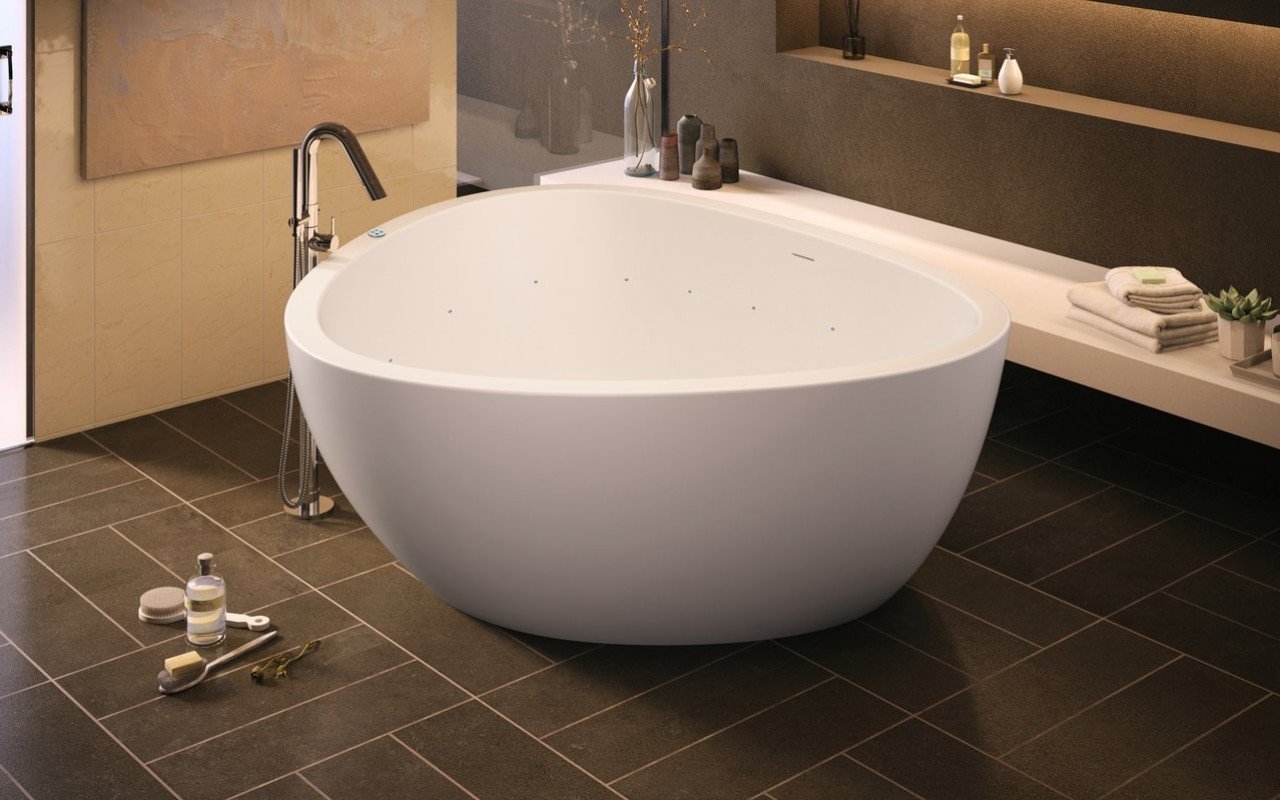 ᐈ 【Aquatica Trinity-M-Wht Relax DurateX Air Massage Bathtub Fine Matte】  Buy Online, Best Prices