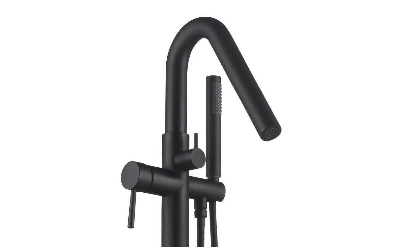 Aquatica Colonna-120 Floor Mounted Tub Filler – Black Matte picture № 0