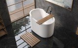 Aquatica True Ofuro Nano White Freestanding Solid Surface Bathtub06