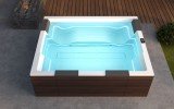 Aquatica Vibe Freestanding DurateX Spa With Thermory Wooden Panels07