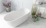Corelia wht purescape 617bm freestanding solid surface bathtub by Aquatica 04 (web)