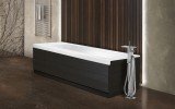 Pure 2d by aquatica back to wall stone bathtub with dark decorative wooden side panels 01 (web)