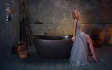 Purescape 748M Black Freestanding Stone Bathtub web (9)