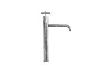 Aquatica Celine 10 Sink Faucet (SKU 222) Chrome Technical Images 01 (web)