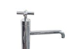 Aquatica Celine 10 Sink Faucet (SKU 222) Chrome Technical Images 02 (web)