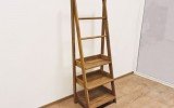 Universal 70.75 Waterproof Teak Wood Bathroom Ladder Shelf By Aquatica02