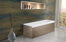 Pure 1l by aquatica back to wall stone bathtub with light decorative wooden side panels 01 (web)