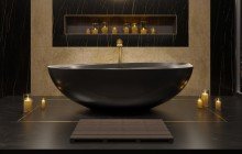 Black Solid Surface Bathtubs picture № 5