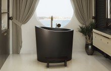 Black Solid Surface Bathtubs picture № 4