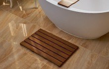 ᐈ 【Aquatica Universal 33.5 Waterproof Iroko Wood Bath Shower