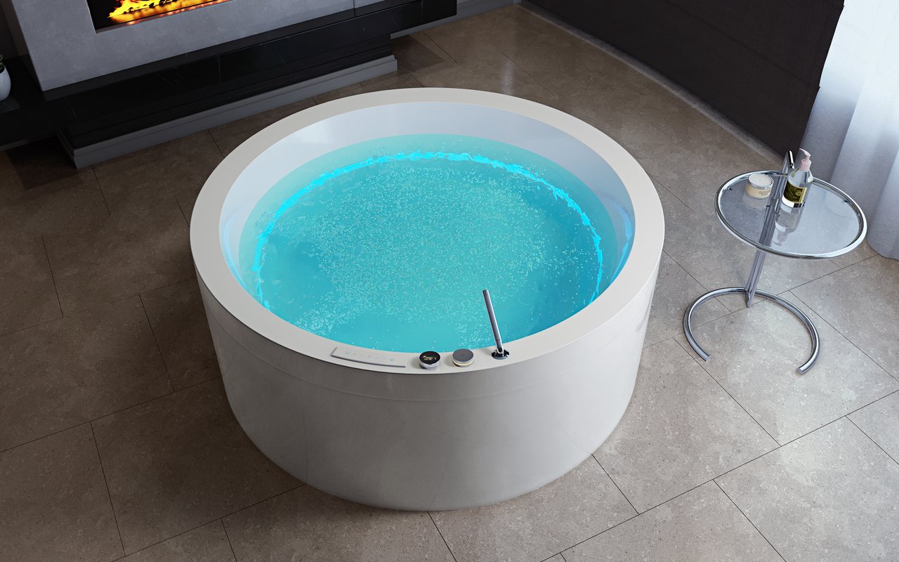 Aquatica Dream Rondo HydroRelax Jetted OutdoorIndoor Bathtub US version 240V 50 60Hz 06 (web)