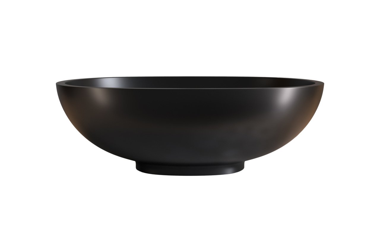 Aquatica Karolina Blck Oval Stone Bathroom Vessel Sink white background (web)