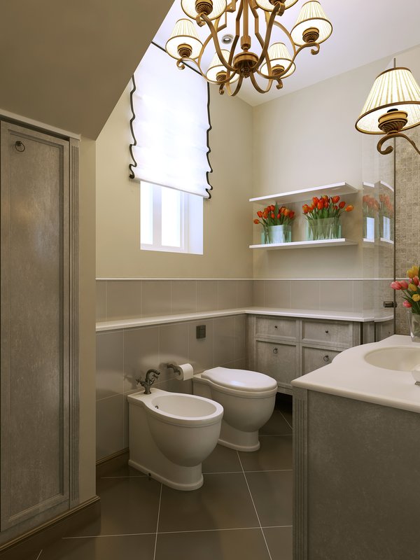 bigstock Bathroom Art Deco Style 108115679